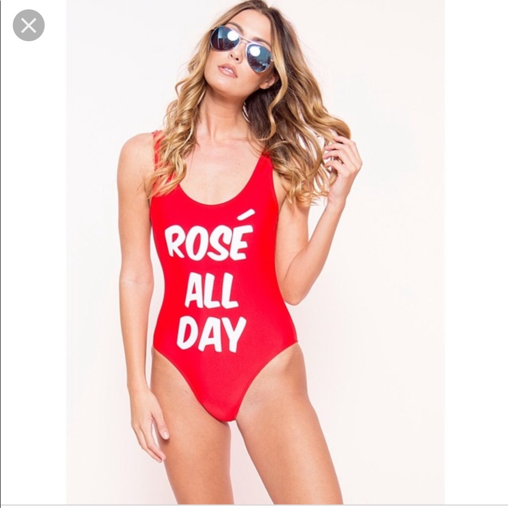 NWOT Rose All Day Monokini
